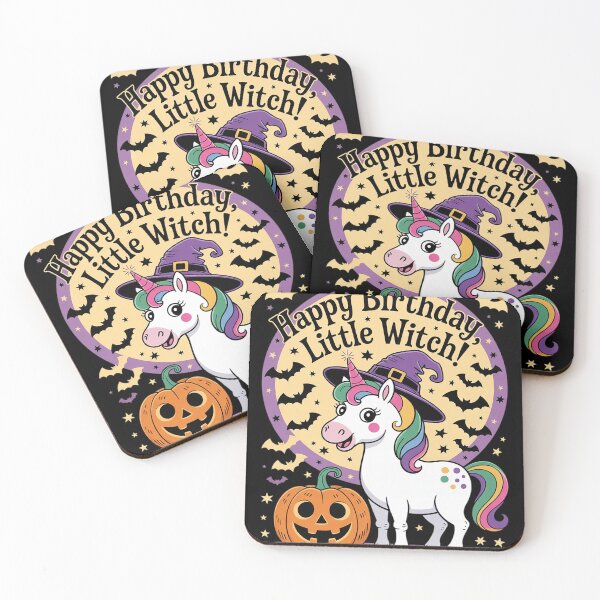 Item preview, Cute Halloween Girls Women Witchy Unicorn Halloween 5  designed and sold by GGrizeldaRivas.