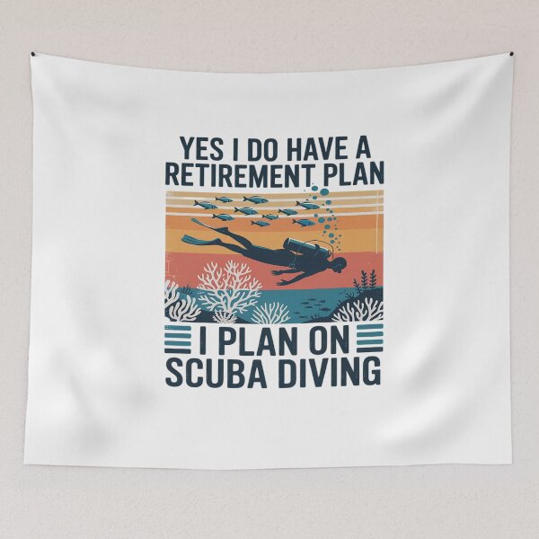 Item preview, Diving Retired Funny Scuba Diving designed and sold by khorbiasieno.