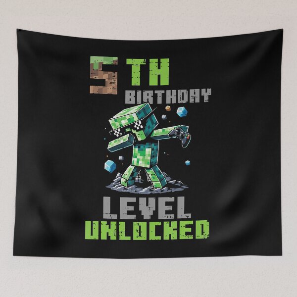 Item preview, 5Th Birthday Level Unlocked Pixel Dab 5 Bday Gamer Boys Kids designed and sold by MadalynKiehn.