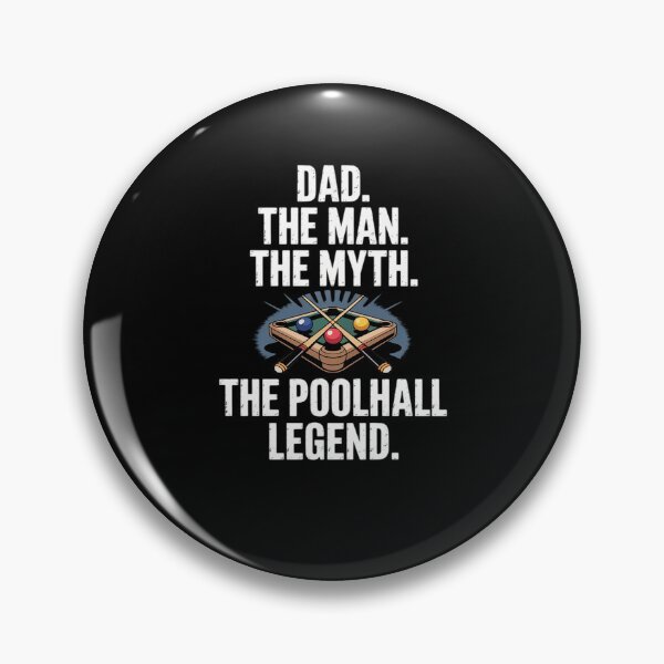 Item preview, Dad the Man the Myth the Poolhall Legend Pool Billiards Dad designed and sold by FranzFriesen.