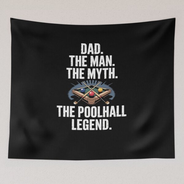 Item preview, Dad the Man the Myth the Poolhall Legend Pool Billiards Dad designed and sold by FranzFriesen.