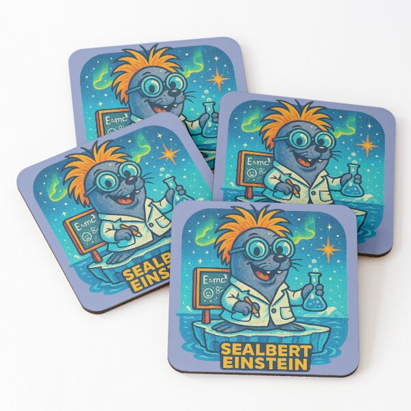 Item preview, Sealbert Einstein – Genius of the Sea designed and sold by OddJobsOnly.