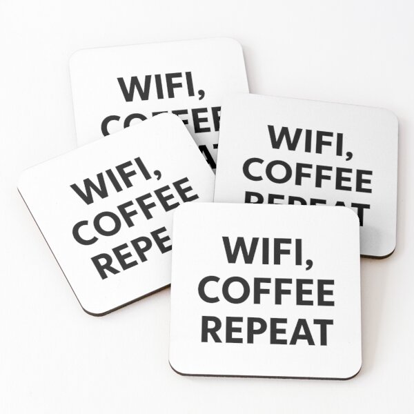 Item preview, WiFi Coffee Repeat Minimalist designed and sold by IgorPrzybys.