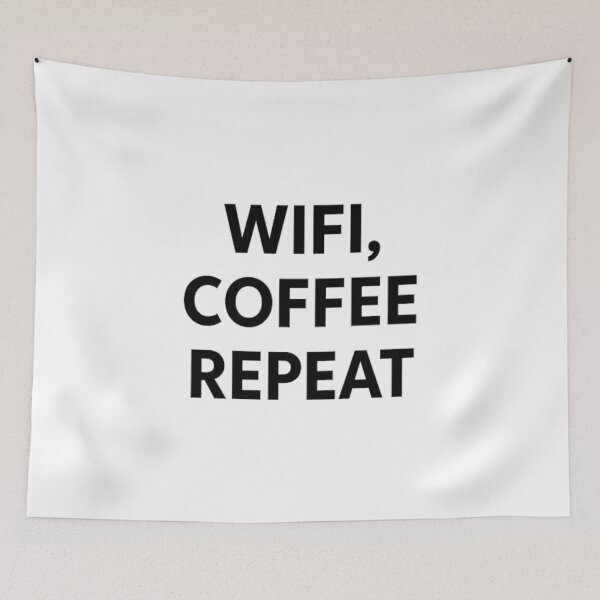 Item preview, WiFi Coffee Repeat Minimalist designed and sold by IgorPrzybys.