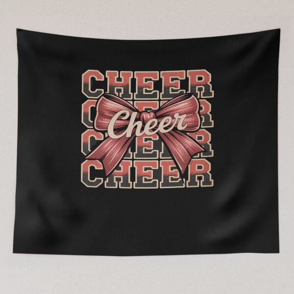 Item preview, Coquette Cheer Bow Funny Sport Cheerleader Cheerleading Red designed and sold by khorbiasieno.