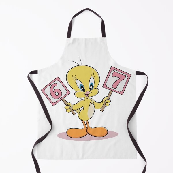 Item preview, Cute Yellow Cartoon Bird Holding Numbers 6 and 7 designed and sold by AnimalAirtistry.
