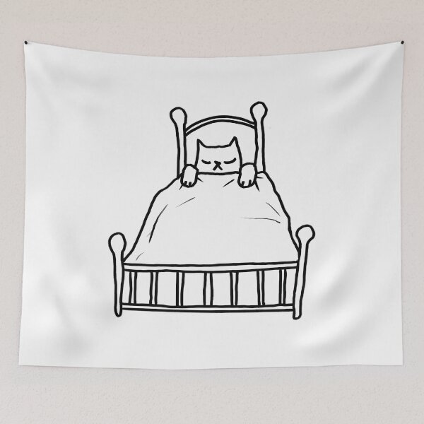 Item preview, Sleepy Cat Doodle designed and sold by MosaikkiArt.