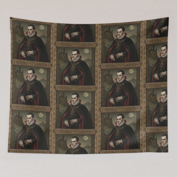 Item preview, Portrait of Count Dracula the vampire lord designed and sold by Vintage Designs +.