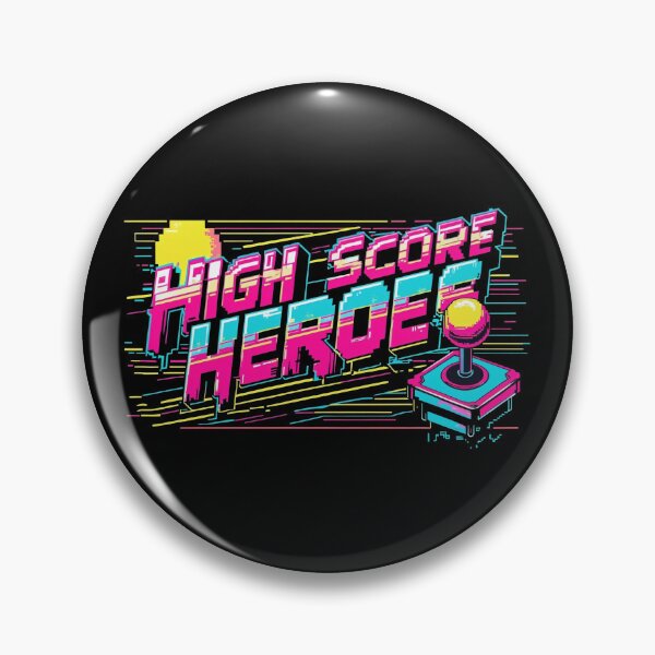 Item preview, High Score Heroes Retro Arcade Gamer Neon Design. designed and sold by The-T-In-Retro.