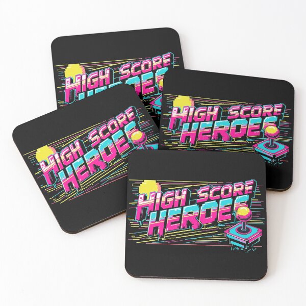 Item preview, High Score Heroes Retro Arcade Gamer Neon Design. designed and sold by The-T-In-Retro.
