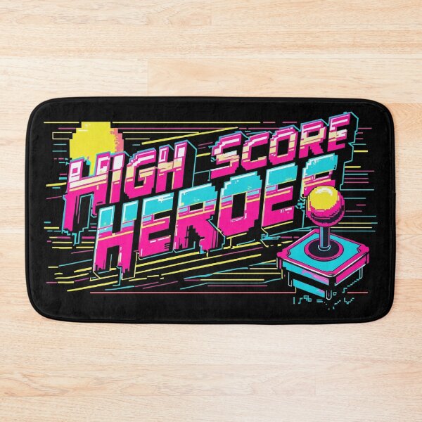 Item preview, High Score Heroes Retro Arcade Gamer Neon Design. designed and sold by The-T-In-Retro.