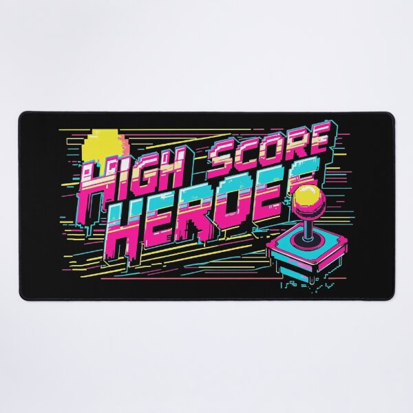 Item preview, High Score Heroes Retro Arcade Gamer Neon Design. designed and sold by The-T-In-Retro.
