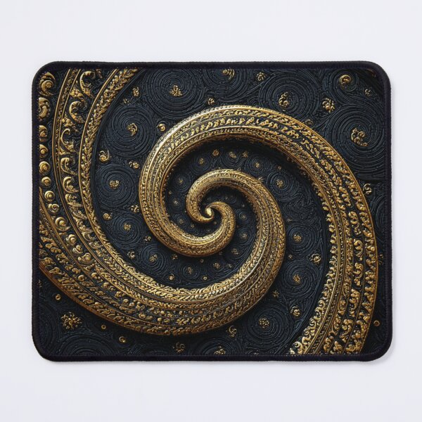 Item preview, New Zealand Māori Paua Koru Black Gold Design designed and sold by GrinGalore.