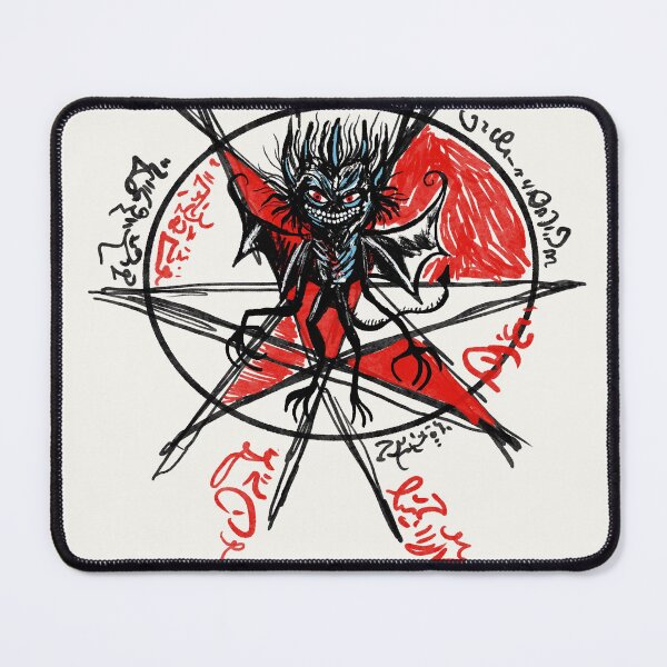 Item preview, Demon summoner dark Eldritch pentangle pentagram art designed and sold by Vintage Designs +.
