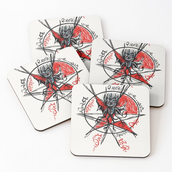 Item preview, Demon summoner dark Eldritch pentangle pentagram art designed and sold by Vintage Designs +.