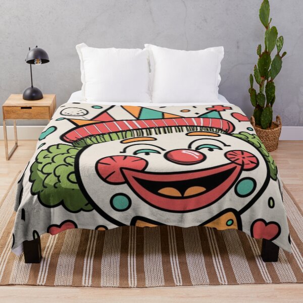 Item preview, Colorful Cute Smiling Clown – Fun Circus Character Art with Joyful Expression designed and sold by Cultradesign.