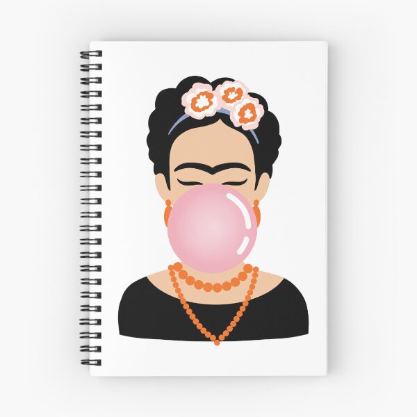 Item preview, Retrato de Frida Kahlo con chicle rosa designed and sold by MPillustration.