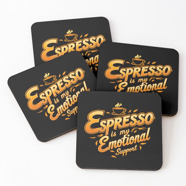 Item preview, Funny Coffee slogan - Espresso is my Emotional Support designed and sold by KLERIKSTORE.