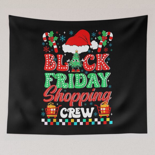 Item preview, 2025 Christmas Black Happy Sale Funny Shopping Friday Holiday designed and sold by Kraigsarina.