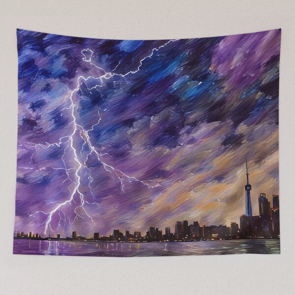 Item preview, Lightening in the City designed and sold by tomorrowsart.