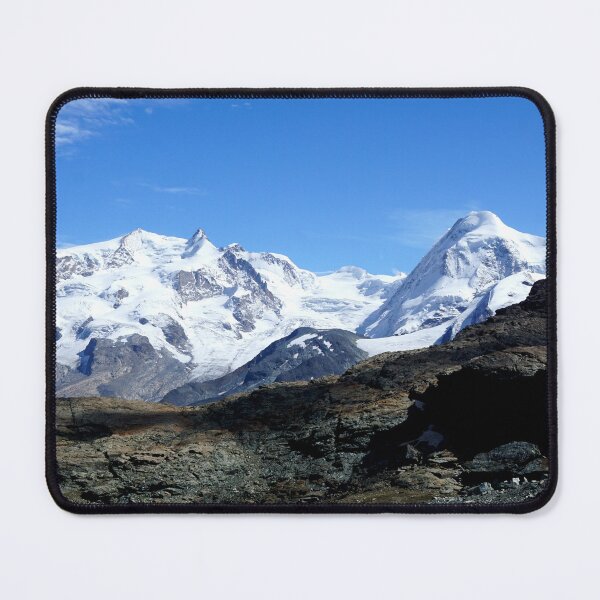 Item preview, White and blue contrast Swiss Alps designed and sold by nikawanders.