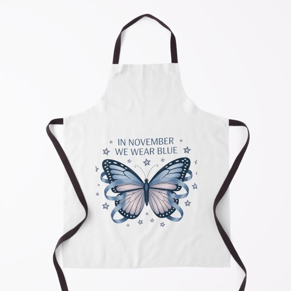 Item preview, Bow Month November Blue Vintage Support Quote Style designed and sold by Williammarger.