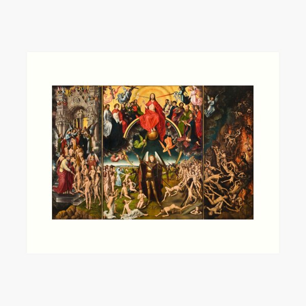 Item preview, HD Last Judgement (3 panels) , by Hans Memling - Original colors- HIGH DEFINITION designed and sold by MINDTHECHERRY.
