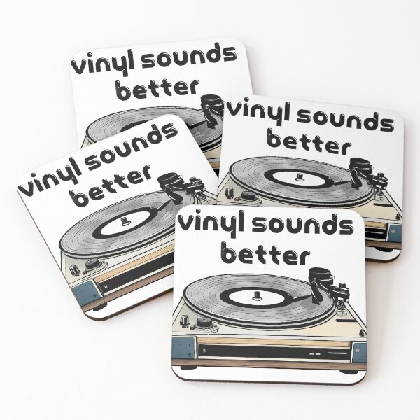 Item preview, Vinyl Sounds Better Retro Record Player Design designed and sold by LanaGustavsson.
