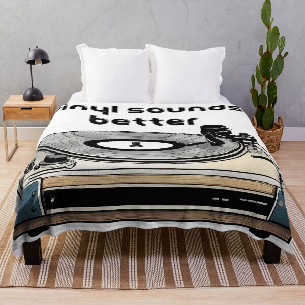 Item preview, Vinyl Sounds Better Retro Record Player Design designed and sold by LanaGustavsson.