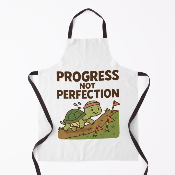 Item preview, Motivational Tortoise Progress Not Perfection Design. designed and sold by The-T-In-Retro.