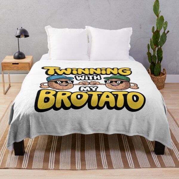 Item preview, Funny Potato Bros Shirt – Twinning With My Bro Potato Street Style Tee designed and sold by WSPrintCrafter.