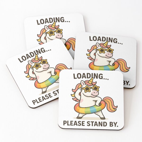 Item preview, Funny Unicorn Summer Loading Floatie Art. designed and sold by The-T-In-Retro.
