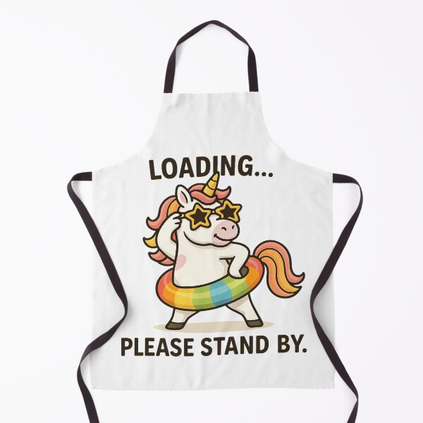 Item preview, Funny Unicorn Summer Loading Floatie Art. designed and sold by The-T-In-Retro.