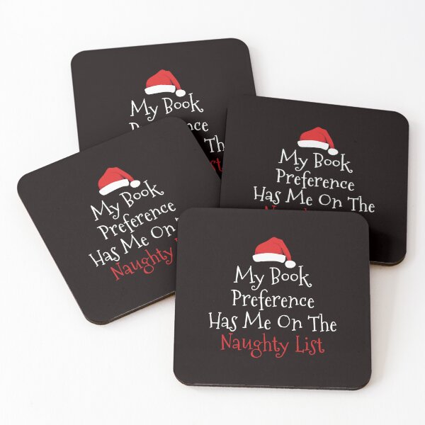 Item preview, My Book Preference Has Me On The Naughty List – Funny Christmas Reading Designanksgiving Design designed and sold by kiralynstration.