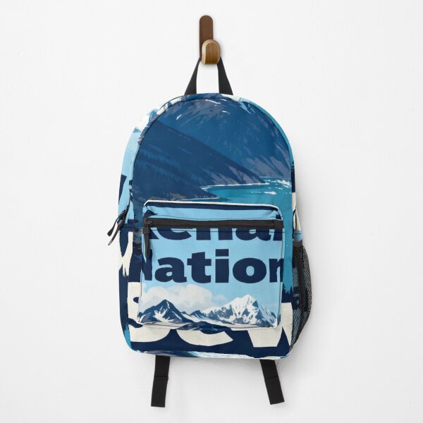 Item preview, Kenai Fjords National Park Travel vacation poster design designed and sold by Pixel & Petal.