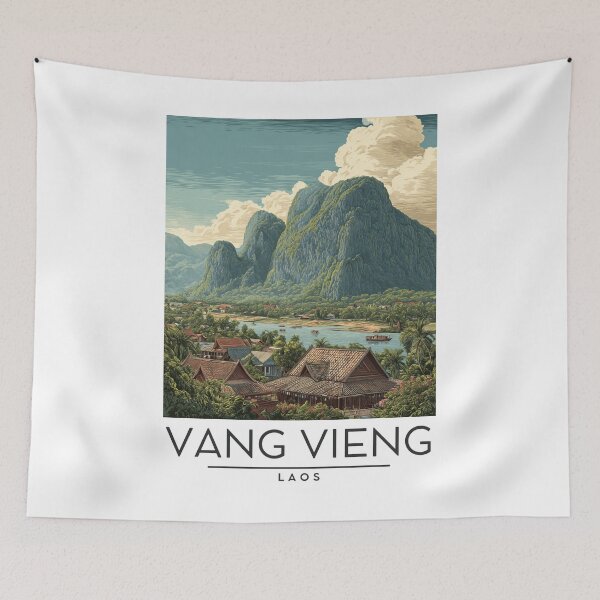 Item preview, Vang Vieng - Laos  designed and sold by GoodOldVintage.