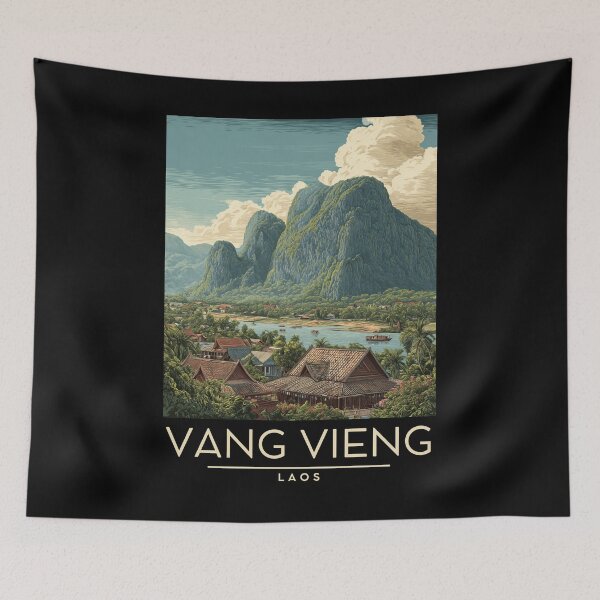 Item preview, Vang Vieng - Laos  designed and sold by GoodOldVintage.