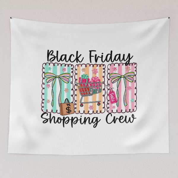 Item preview, Black Happy 2025 Funny Sale Friday Holiday Shopping Christmas designed and sold by Kraigsarina.