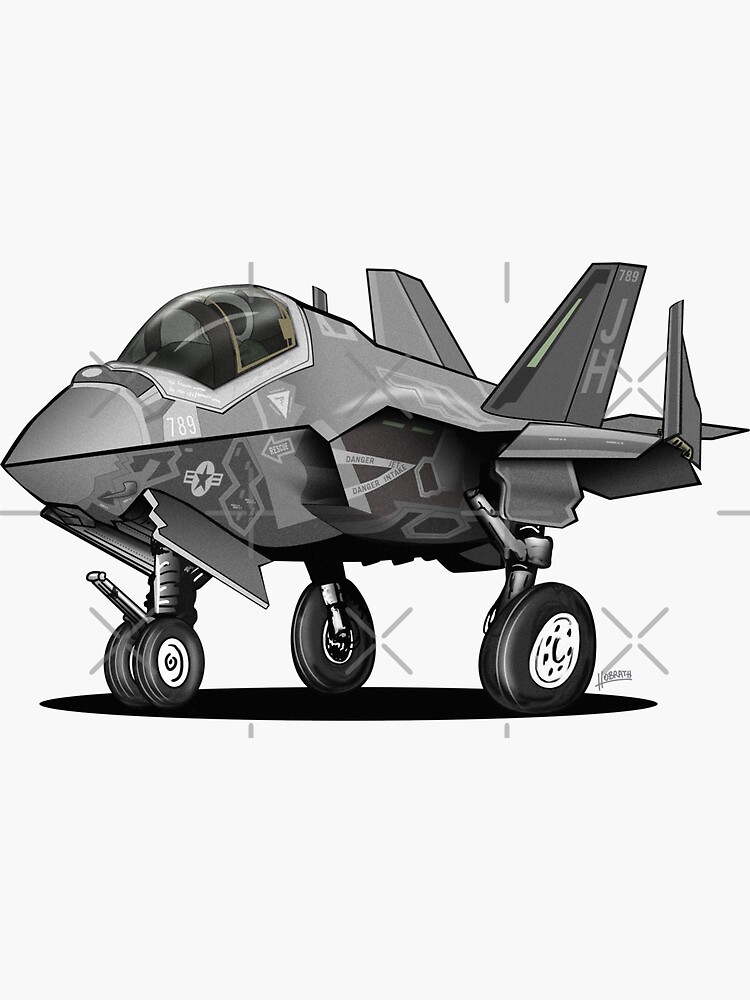 F-35C Lightning II Joint Strike Fighter Illustration by hobrath
