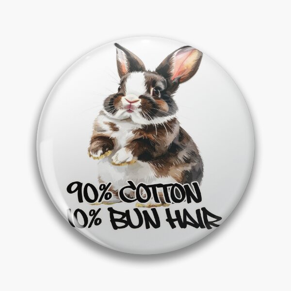 Item preview, Brown and white spotted rabbit, standing on its hind legs, 90% cotton, 10% bun hair designed and sold by LiskoDesign.