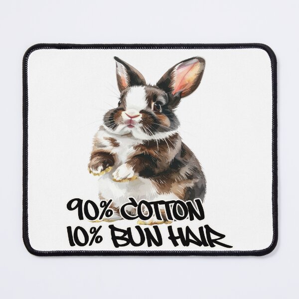 Item preview, Brown and white spotted rabbit, standing on its hind legs, 90% cotton, 10% bun hair designed and sold by LiskoDesign.