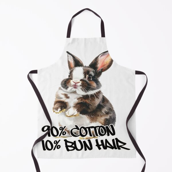 Item preview, Brown and white spotted rabbit, standing on its hind legs, 90% cotton, 10% bun hair designed and sold by LiskoDesign.