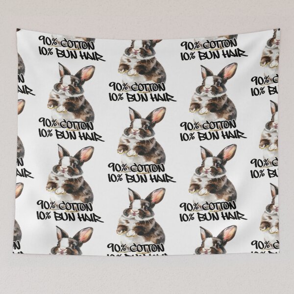 Item preview, Brown and white spotted rabbit, standing on its hind legs, 90% cotton, 10% bun hair designed and sold by LiskoDesign.