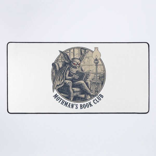 Item preview, Mothman's Book Club T-Shirt: Dark Academia Cryptid Tee designed and sold by Skull in Wool .