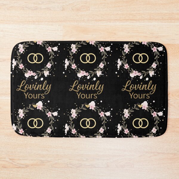 Item preview, Wedding Rings Floral Design. Black and Gold Engagement Graphic. designed and sold by ZyVoAli.
