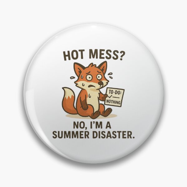 Item preview, Funny Fox Summer Disaster To-Do List Humour. designed and sold by The-T-In-Retro.