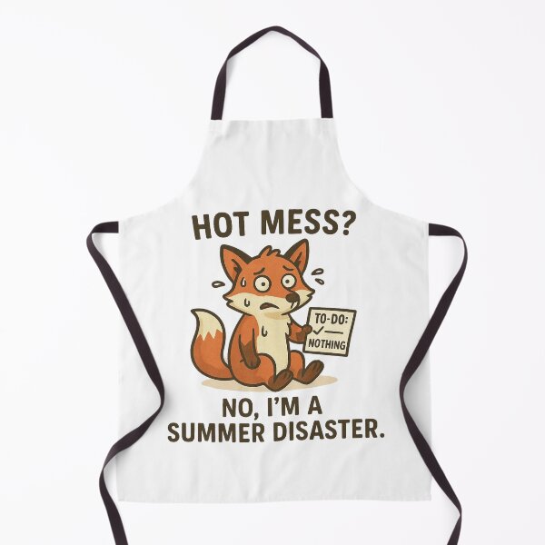 Item preview, Funny Fox Summer Disaster To-Do List Humour. designed and sold by The-T-In-Retro.