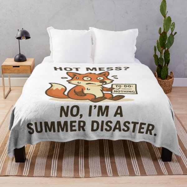 Item preview, Funny Fox Summer Disaster To-Do List Humour. designed and sold by The-T-In-Retro.