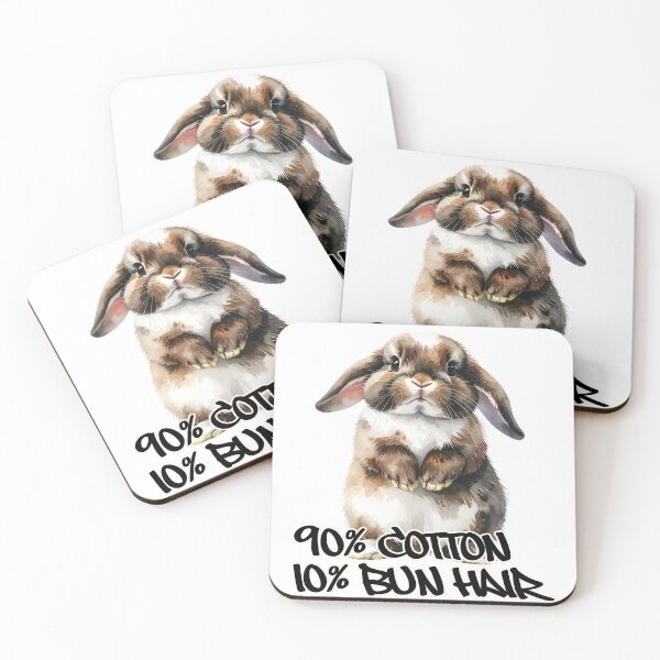 Item preview, Brown and white Holland lop rabbit, 90% cotton, 10% bun hair designed and sold by LiskoDesign.