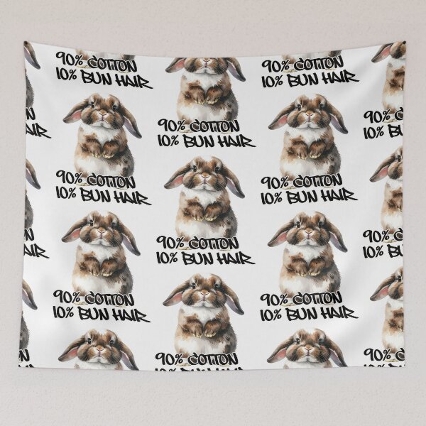 Item preview, Brown and white Holland lop rabbit, 90% cotton, 10% bun hair designed and sold by LiskoDesign.